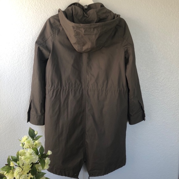 Gap Women's Raincoat Brown sz S - Picture 7 of 8